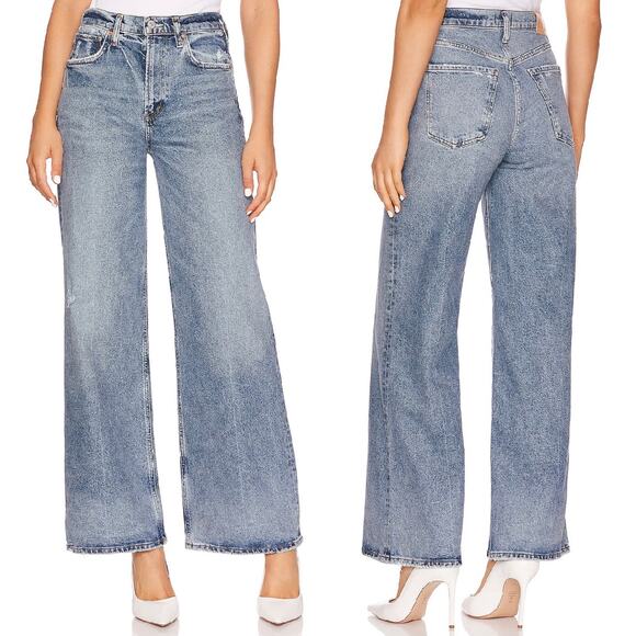 Citizens of Humanity Paloma Baggy Jeans Women’s Size 25 Medium Wash Distressed - Picture 1 of 8